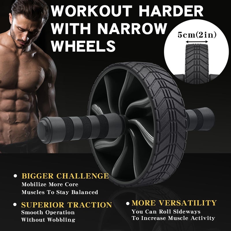 FEELCAT Ab roller wheel abdominal exercise core workout weight loss no noise easy to assembling light weight perfect home gym equipment for men & women - Image 5